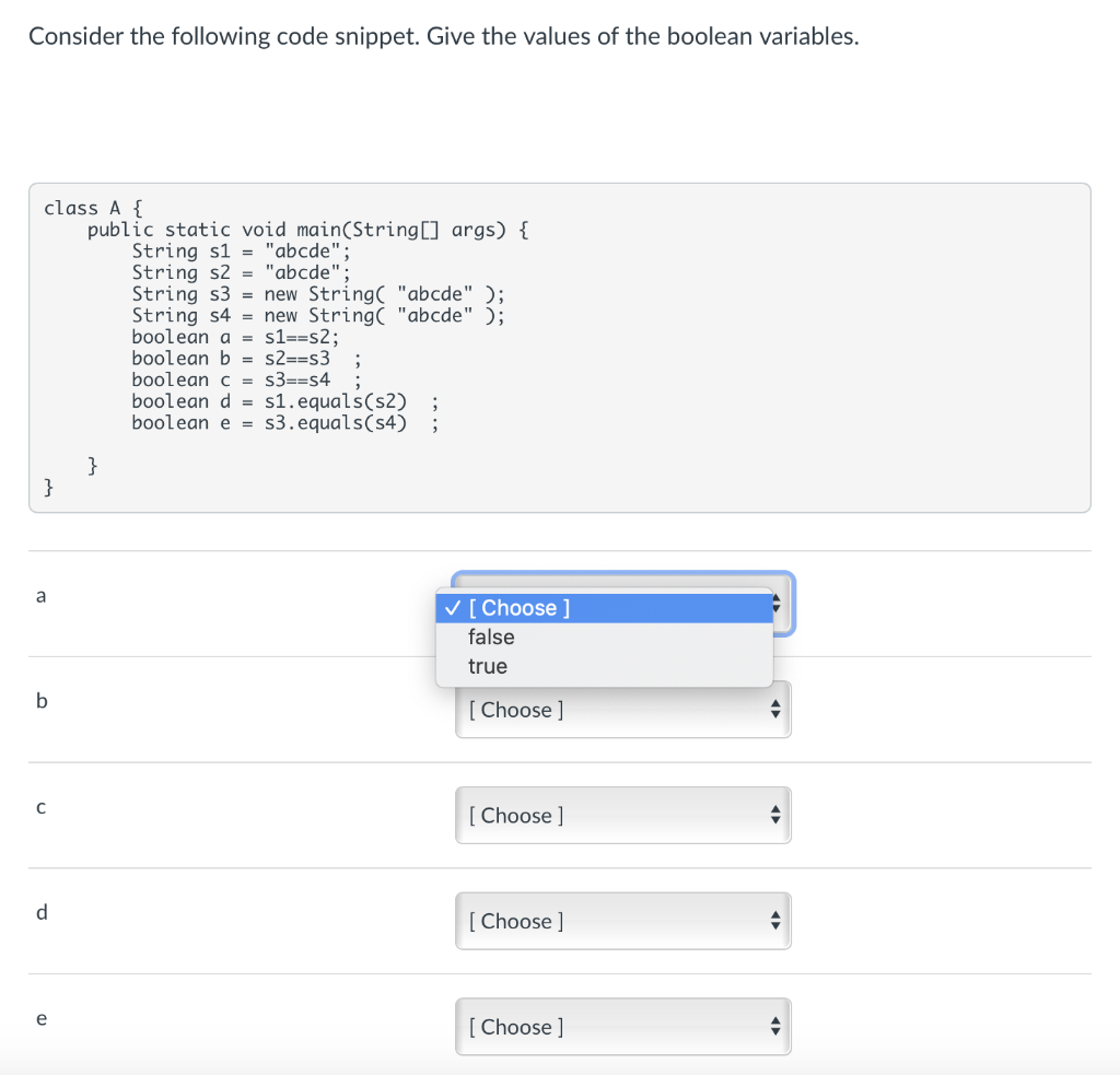 Solved Consider The Following Code Snippet. Give The Values | Chegg.com