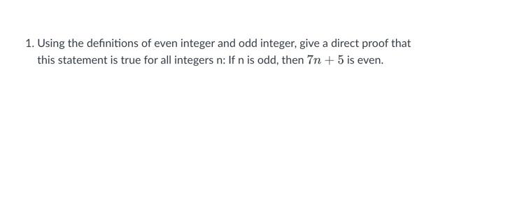 Solved Discrete Math - Intro To Mathematical Proof | Chegg.com