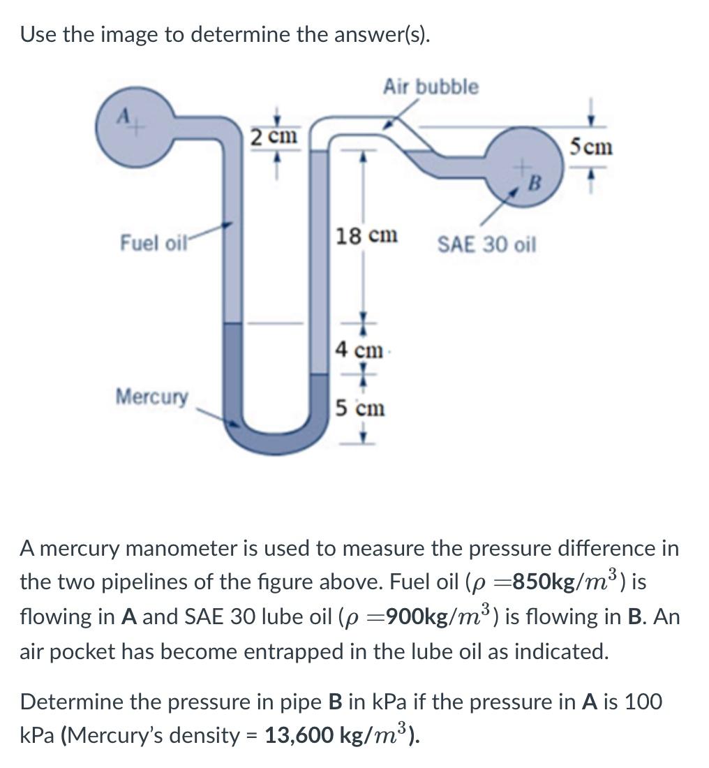Solved Use the image to determine the answer(s). A mercury | Chegg.com
