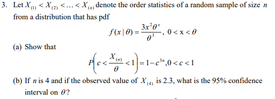 Solved 3. Let X | Chegg.com