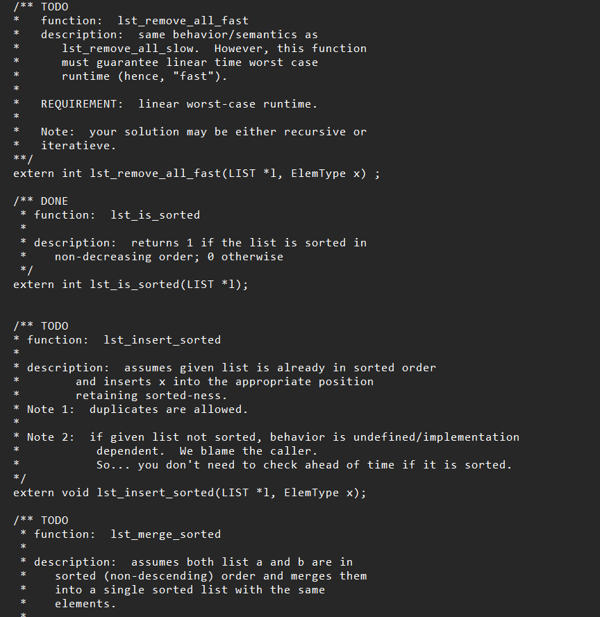 THIS QUESTION INCLUDES THE HEADER FILE (LIST.H), | Chegg.com