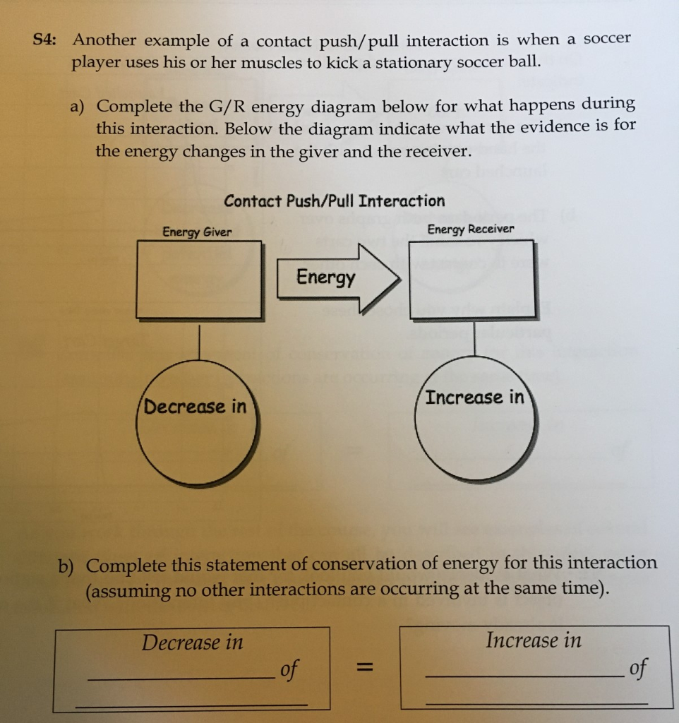 Solved S4 Another example of a contact push/pull