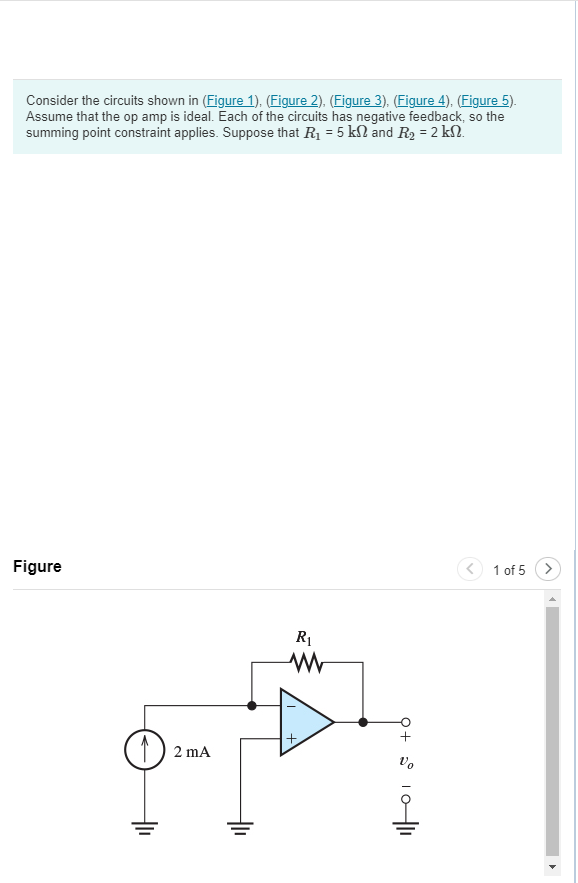 Solved Consider the circuits shown in (Figure 1), (Figure | Chegg.com
