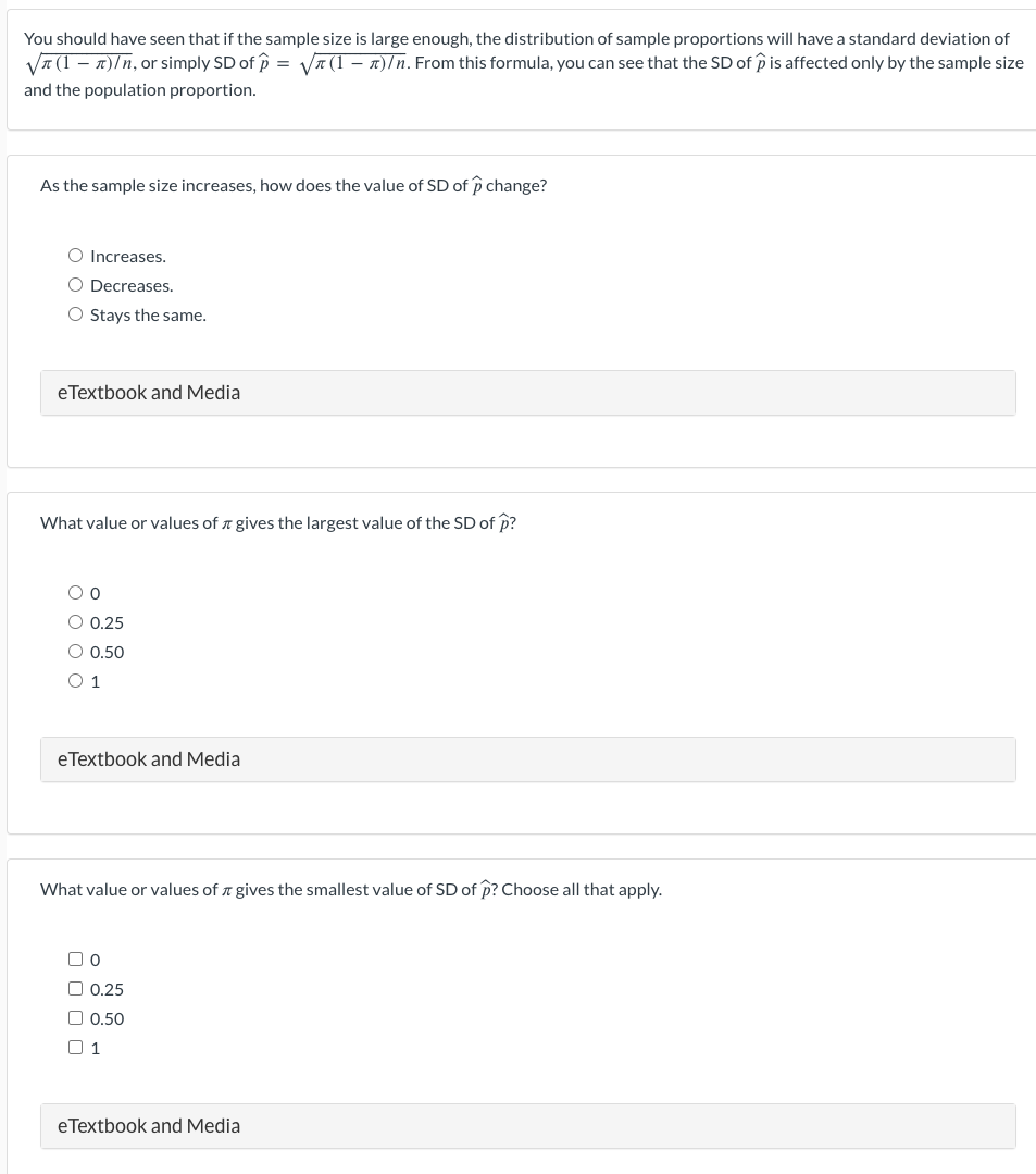Solved You should have seen that if the sample size is large | Chegg.com