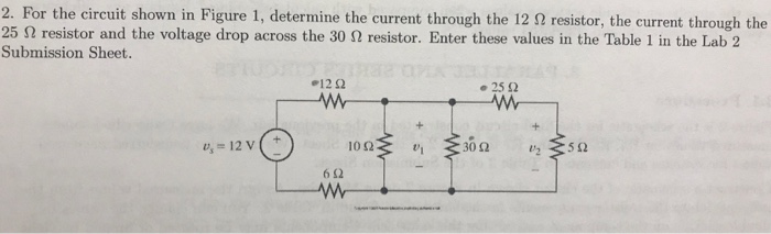 Solved 2. For the circuit shown in Figure 1, determine the | Chegg.com