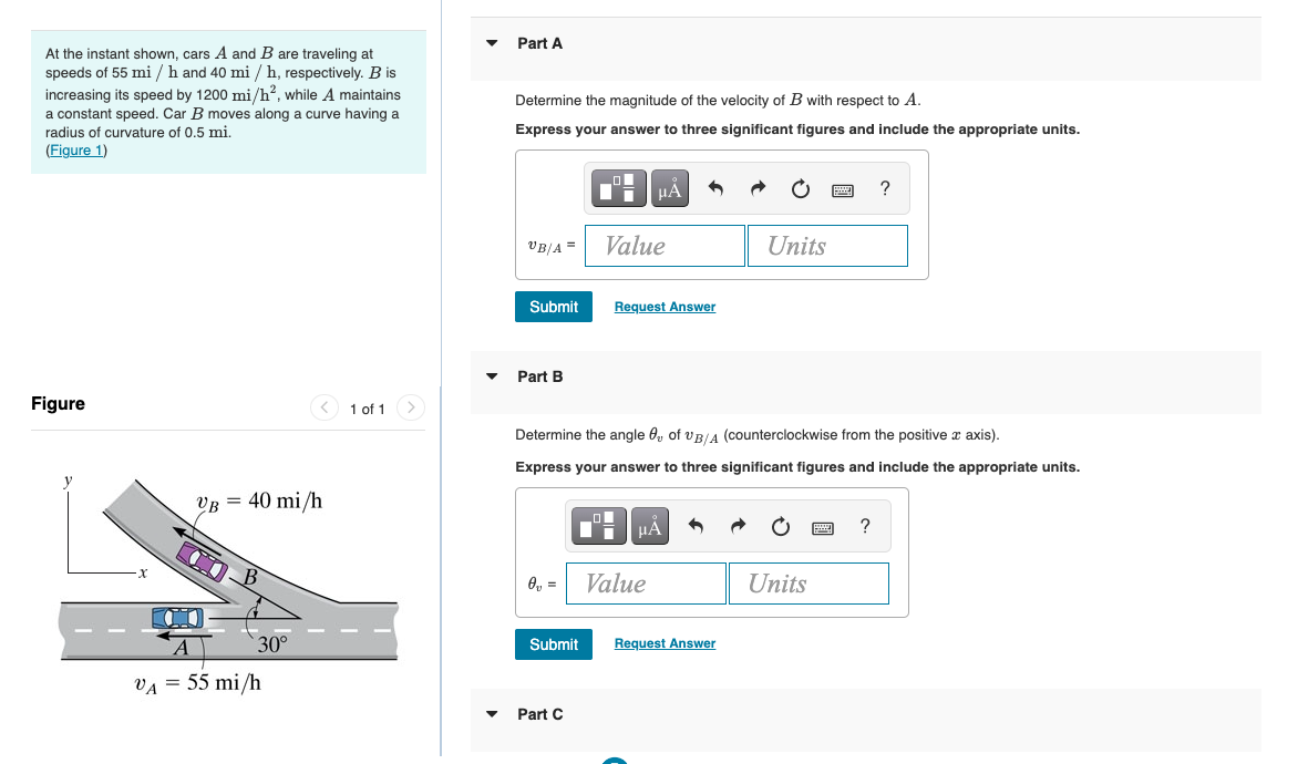 Solved At The Instant Shown, Cars A And B Are Traveling At | Chegg.com