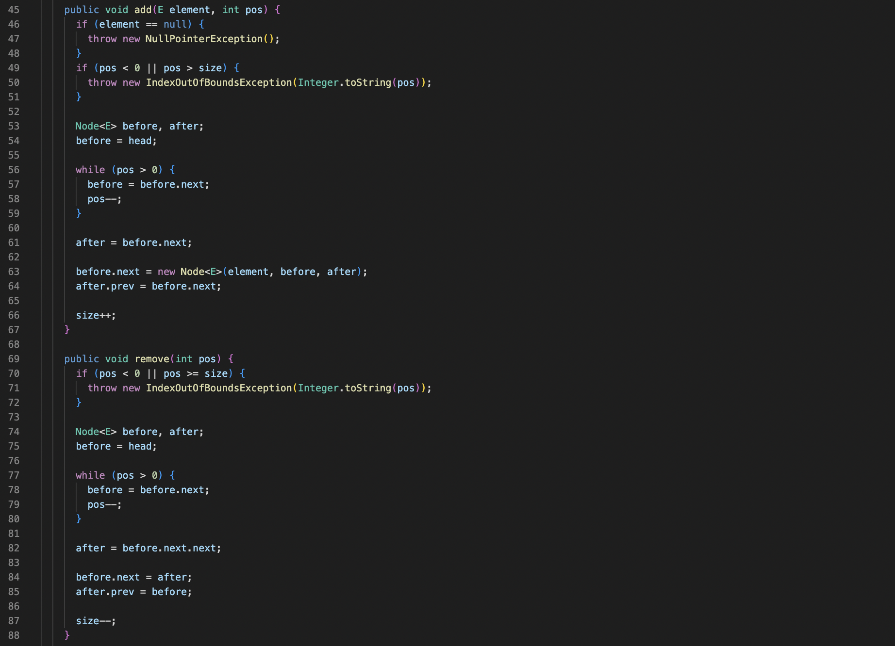 Solved Using Java, implement a two-way iterator that loops | Chegg.com