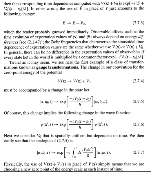 Consider the Gauge Transformation below in