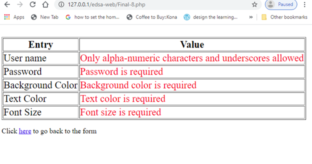 Solved write a PHP script for creating new account (for some | Chegg.com