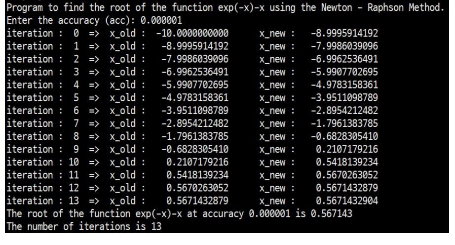 Solved = • Problem: Newton-Raphson's Method - Looping • The | Chegg.com