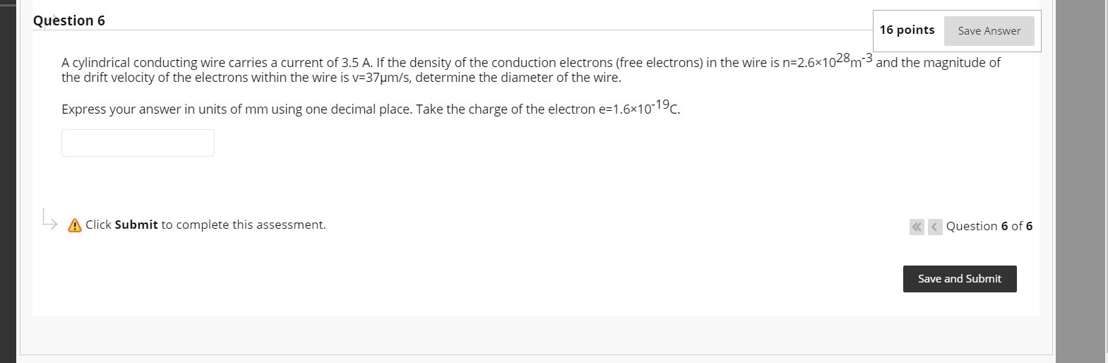 Solved Question 6 16 points Save Answer A cylindrical | Chegg.com