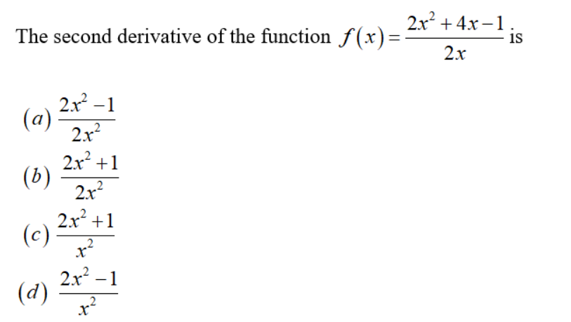 second derivative of x 2 4y 2 4