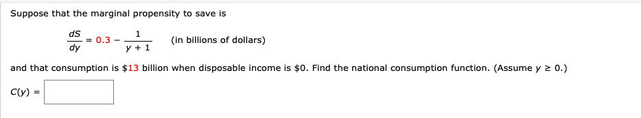 Solved Suppose that the marginal propensity to save is 1 ds | Chegg.com