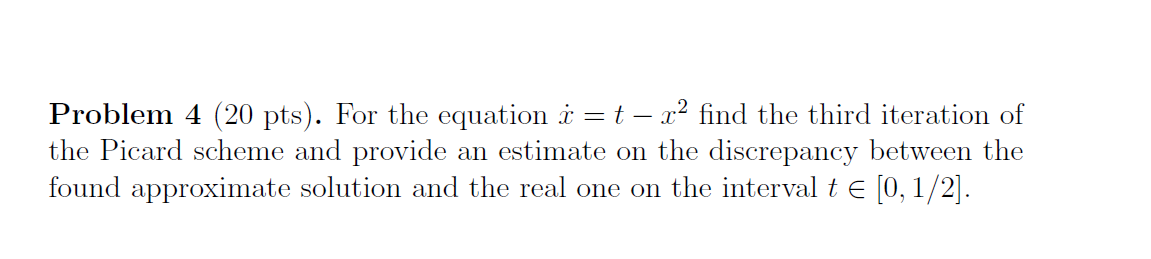 Solved Problem 4 (20 pts). For the equation i = t - 22 find | Chegg.com