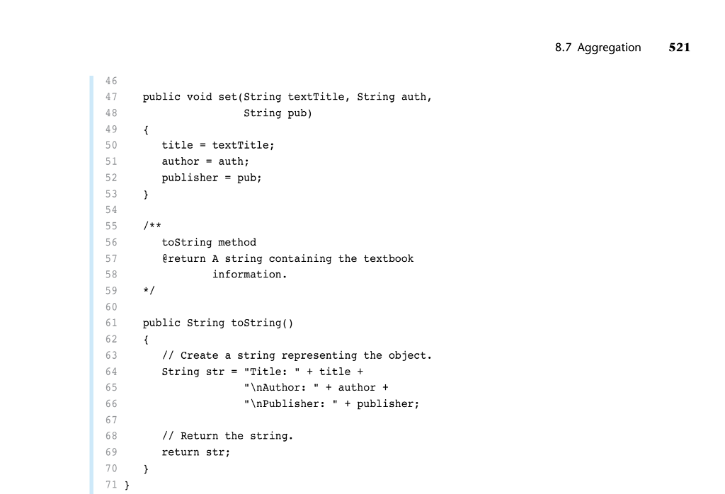 Solved Java Language Aggregation Instructions: Make a | Chegg.com