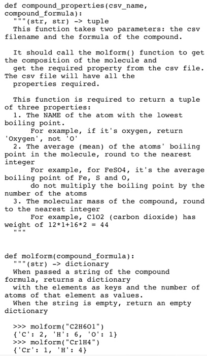 Solved Question: Write a Python function, compound | Chegg.com