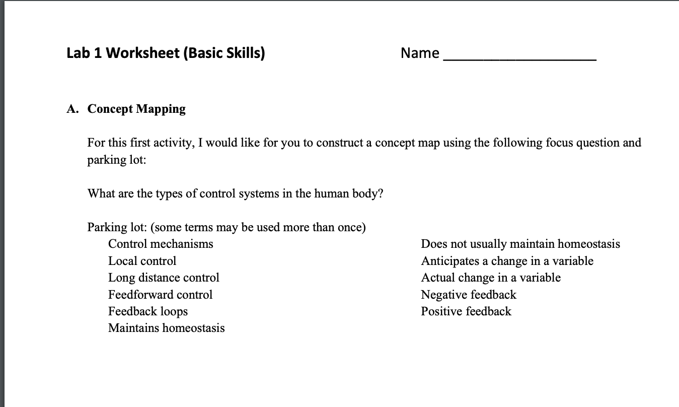 Solved Concept mapping is a nonlinear method for organizing Throughout Skills Worksheet Concept Mapping