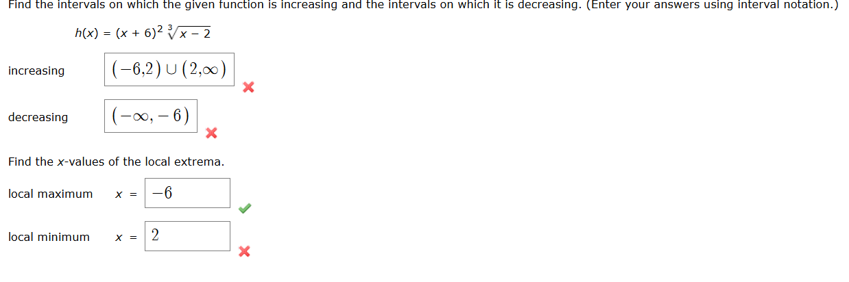 Solved Find the intervals on which the given function is | Chegg.com