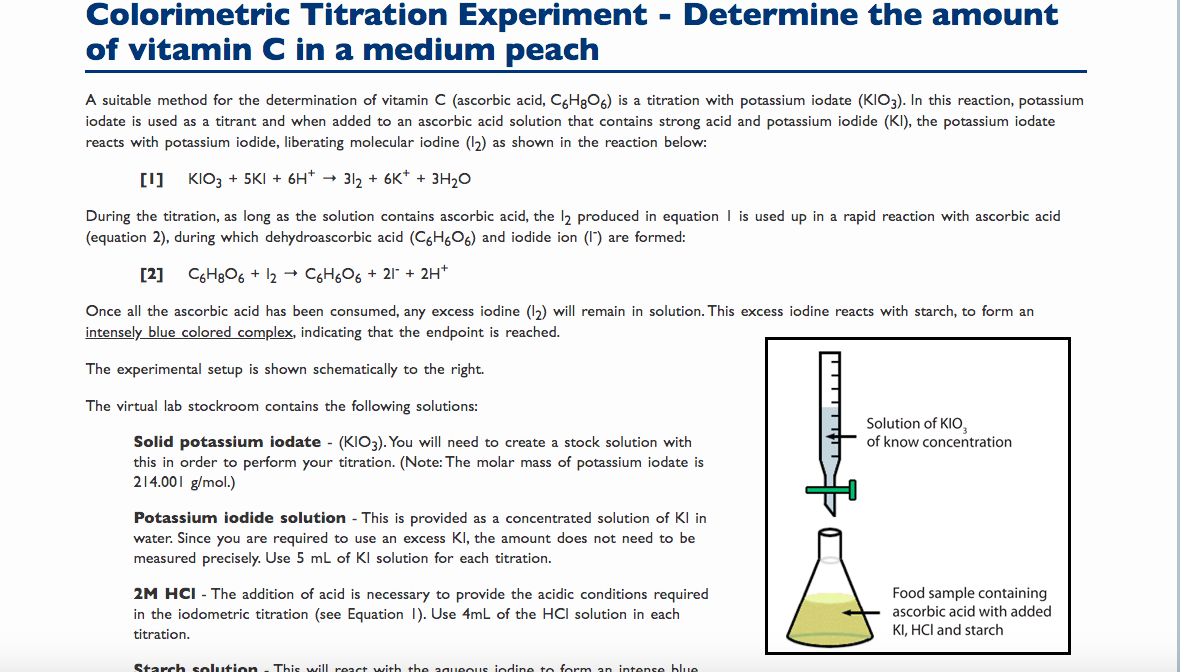 Solved Colorimetric Titration Experiment Determine the