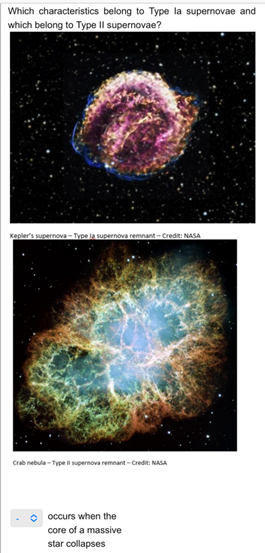 Which Characteristics Belong To Type La Supernovae