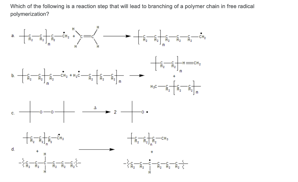 Solved Which of the following is a reaction step that will | Chegg.com