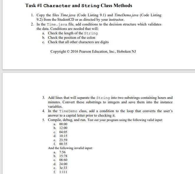 Solved Lab Objectives - Use methods of the Character class | Chegg.com
