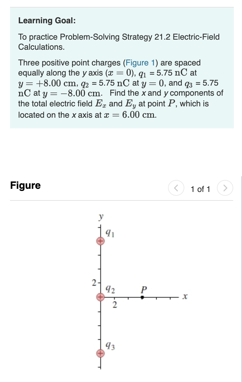 Solved B.Find the x and y components of the total electric | Chegg.com