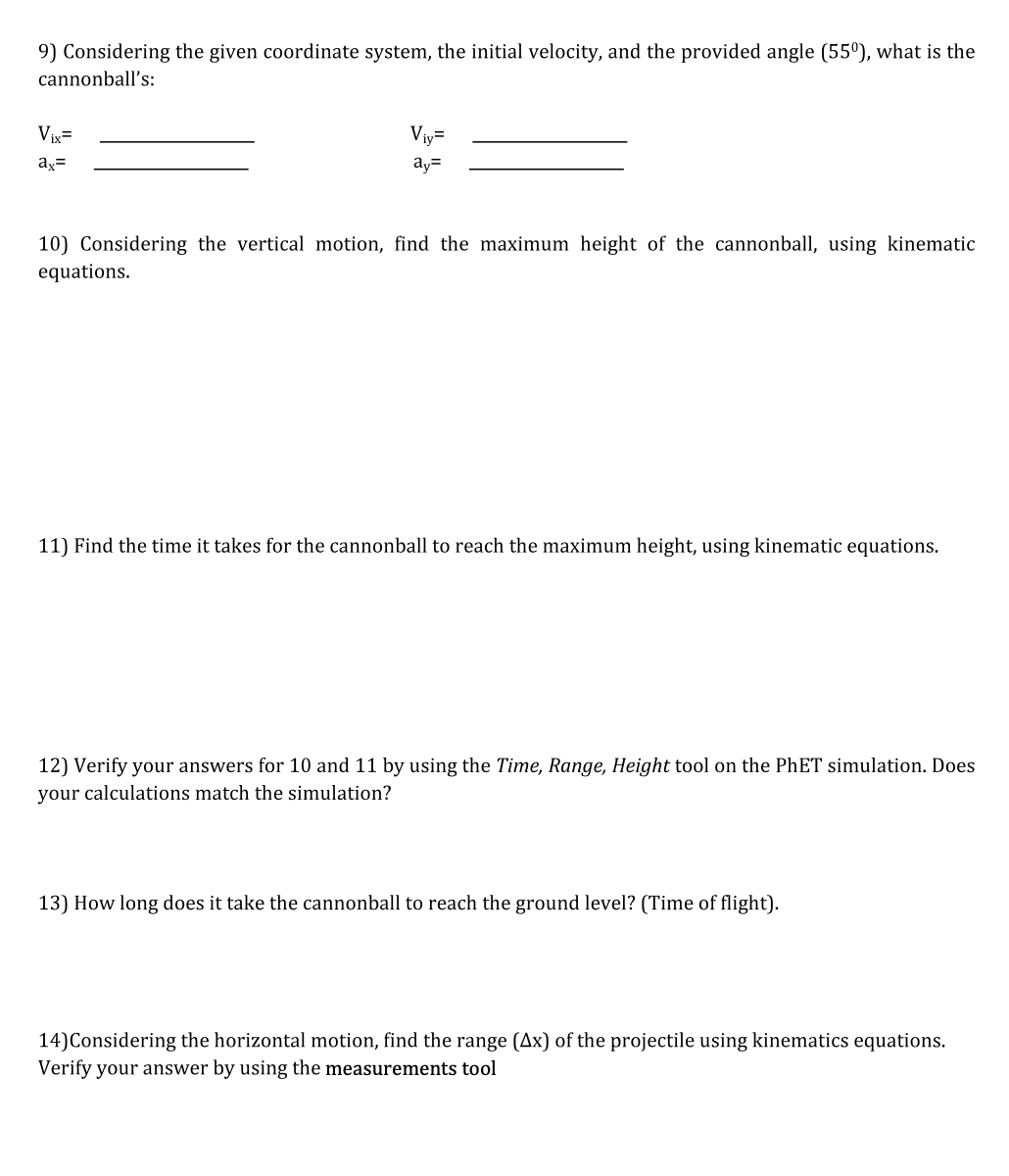 Solved part a phet projectile motion vectors simulation1 chegg