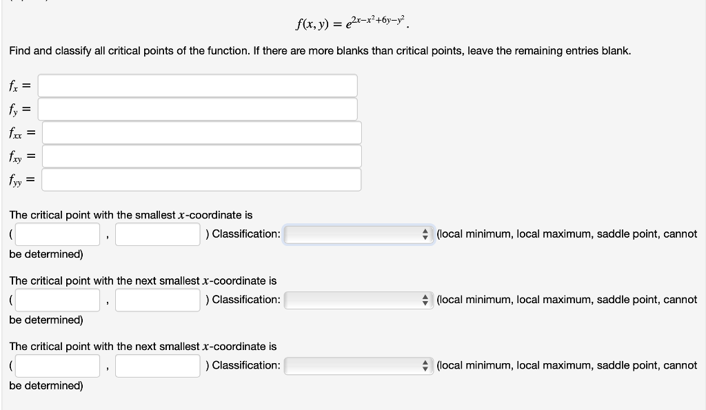 Solved Find and classify all critical points of the | Chegg.com