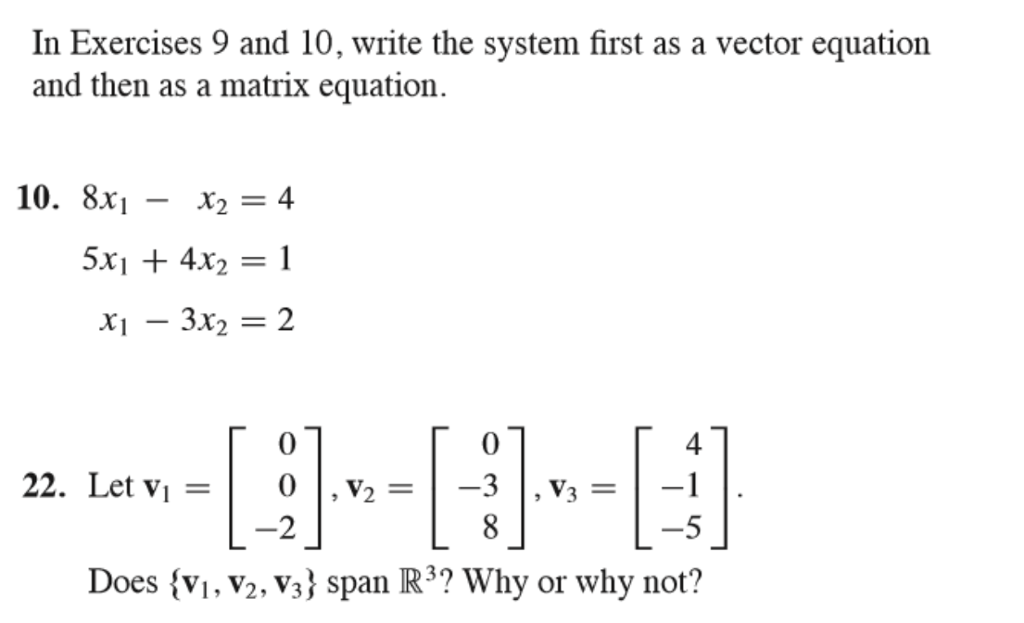 Solved In Exercises 9 and 10, write the system first as a | Chegg.com