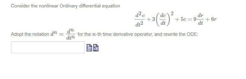 Solved Consider the nonlinear Ordinary differential equation | Chegg.com