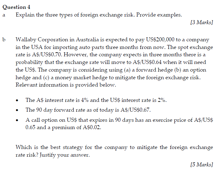 Solved Question 4 A Explain The Three Types Of Foreign | Chegg.com