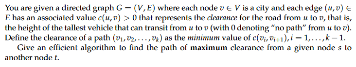 Solved You are given a directed graph G = (V,E) where each | Chegg.com
