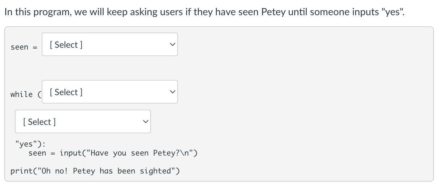 Solved In the following code we want to repeatedly generate | Chegg.com