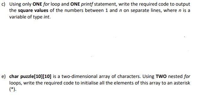Solved Good day I have 2 questions related to c | Chegg.com