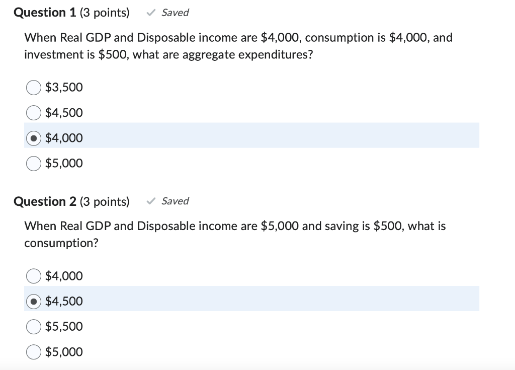 Solved GDP and Aggregate Expenditures Use the table below to | Chegg.com