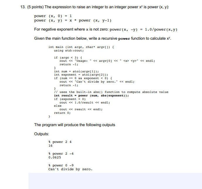 Solved Hi! I Need Help With The Following C++ | Chegg.com