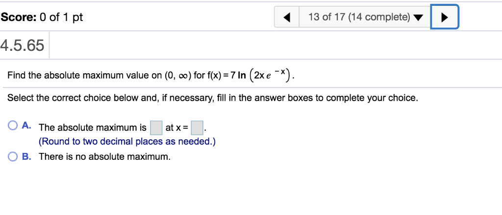 Solved Score: 0 of 1 pt 11 of 17 (14 complete) X) 4.5.57 4 e | Chegg.com