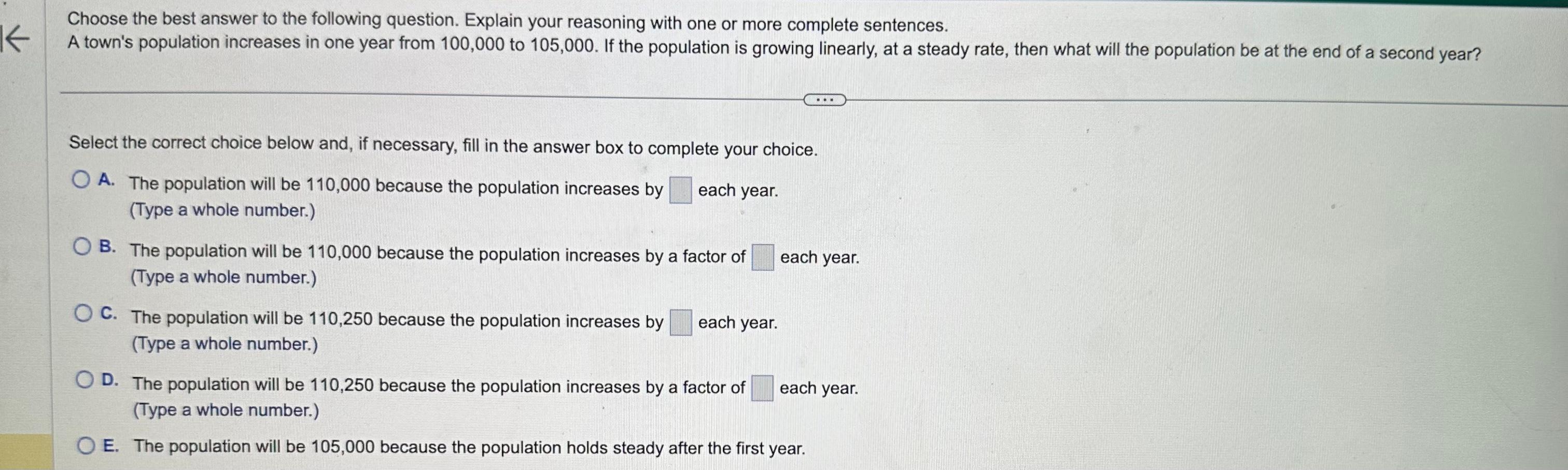 Solved Choose The Best Answer To The Following Question. | Chegg.com