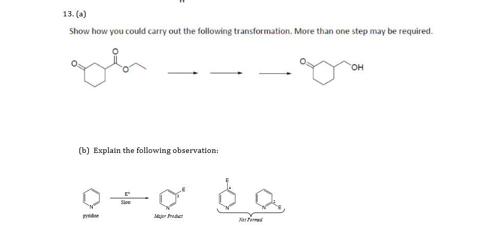 Solved Show how you could carry out the following | Chegg.com