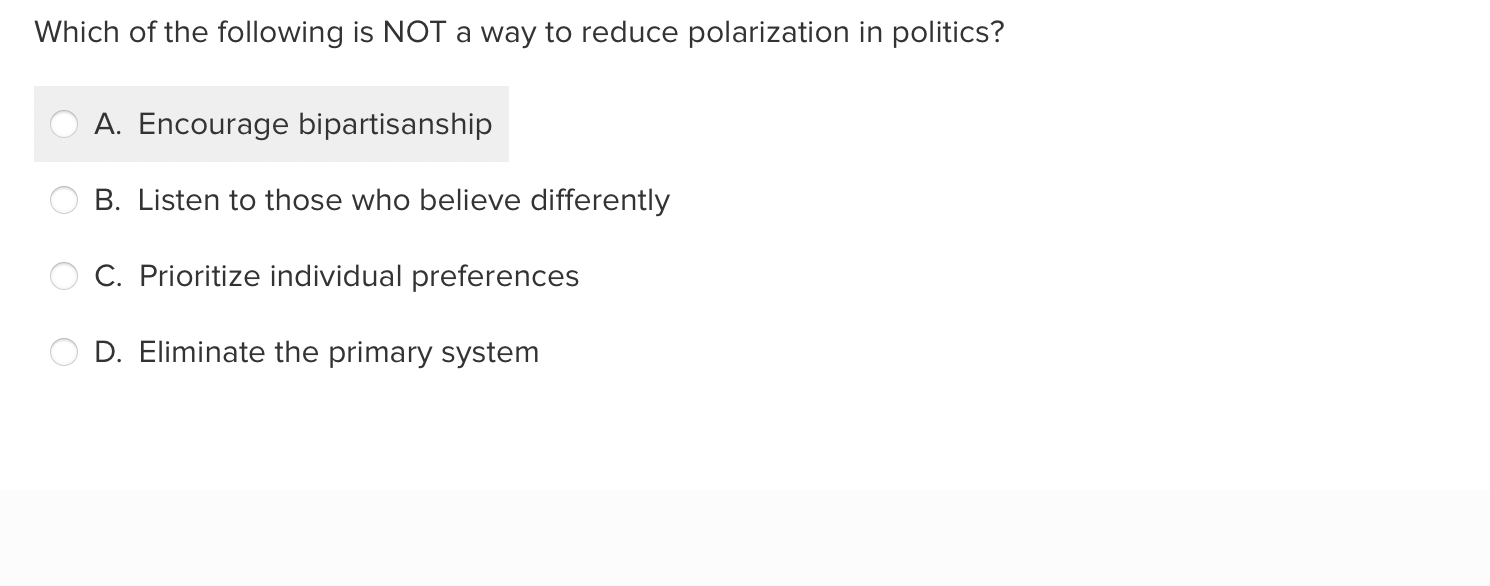 Solved Which of the following is NOT a way to reduce | Chegg.com