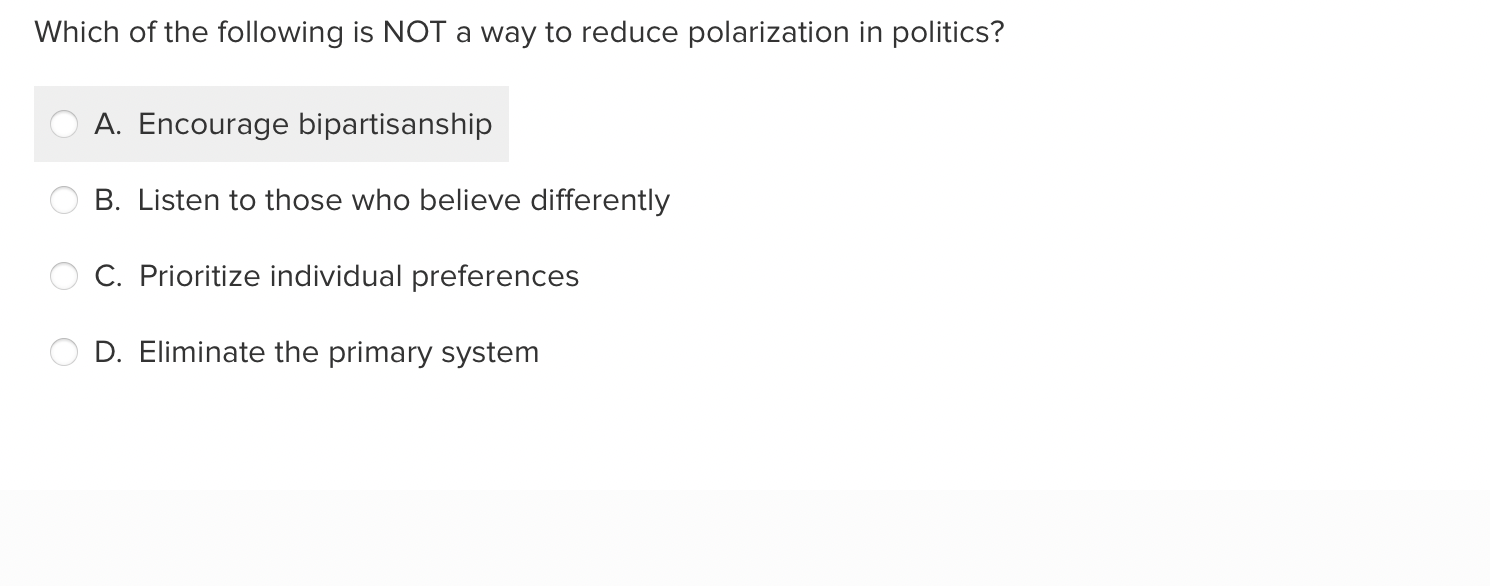 Solved Which Of The Following Is NOT A Way To Reduce | Chegg.com