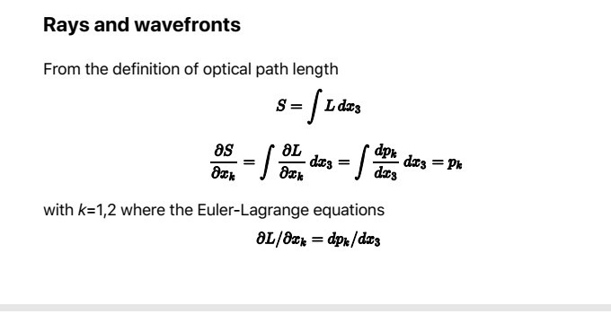 Solved Rays and wavefronts From the definition of optical | Chegg.com