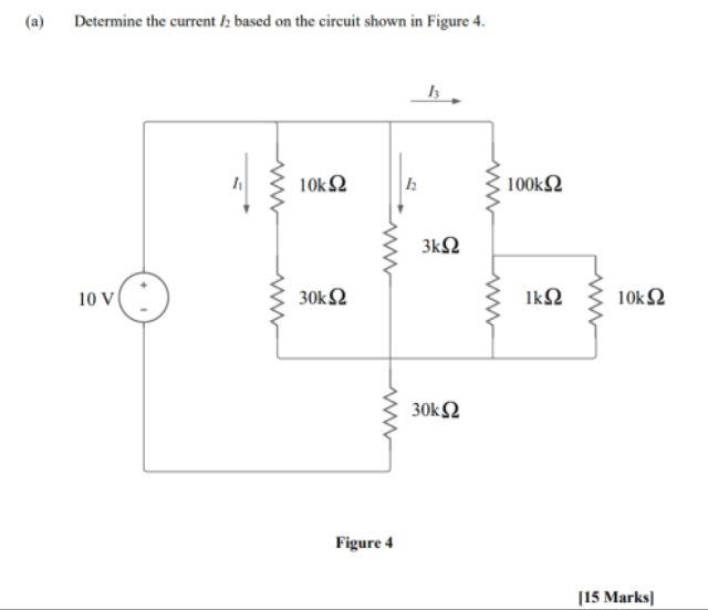 Solved Determine the current / based on the circuit shown in | Chegg.com