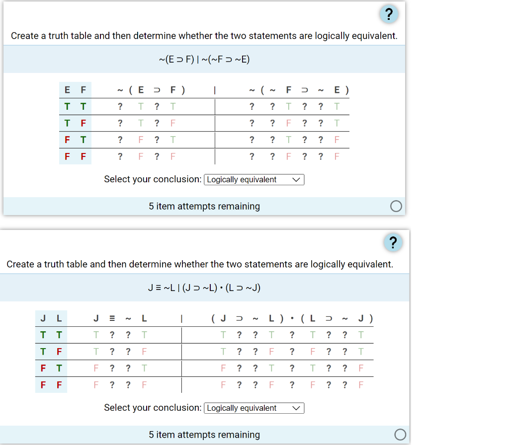 Solved Create a truth table and then determine whether the | Chegg.com