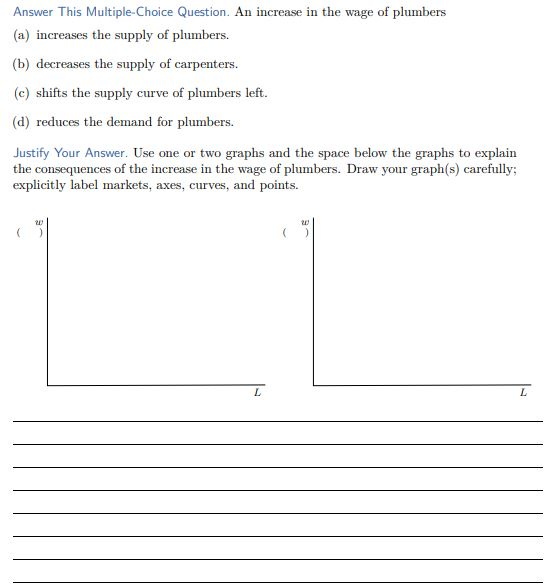 solved: multiple choice question an increase or... Solved Answer This Multiple-Choice Question. An increase in | Chegg.com