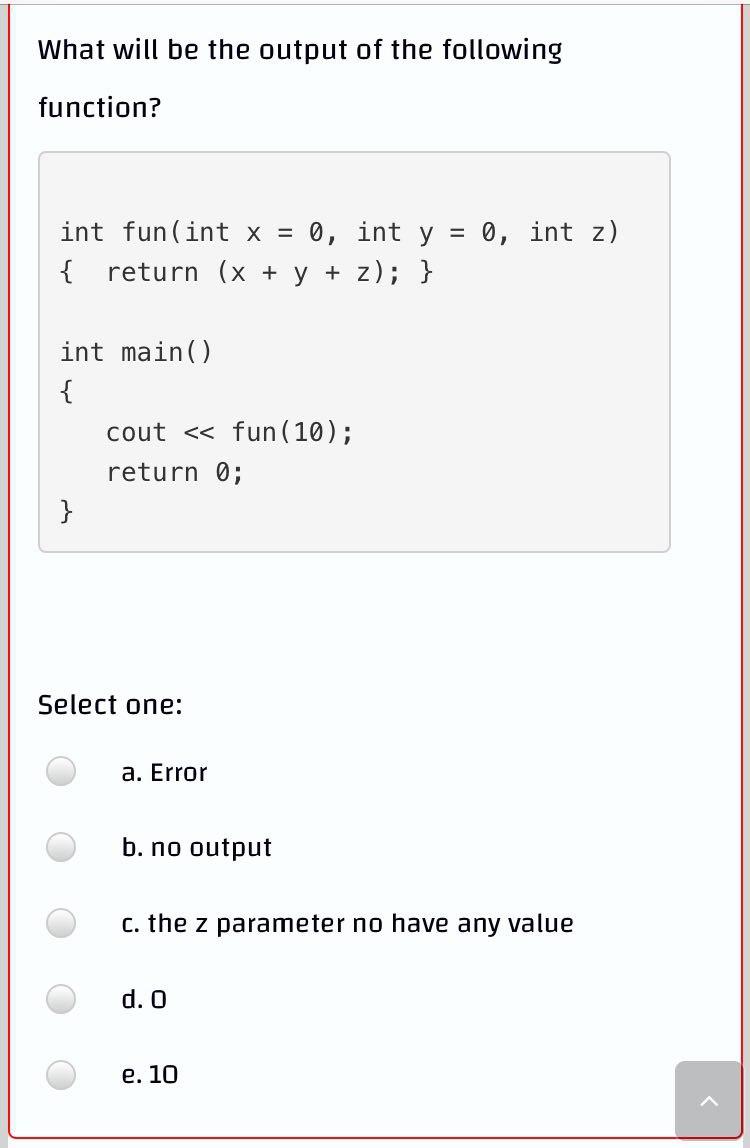 Solved what will be the output of the following function chegg