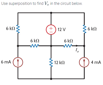 Solved Find I, in the network shown below using linearity | Chegg.com