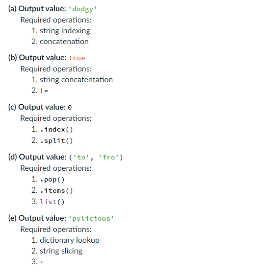 Solved how to do this python question this is just the | Chegg.com