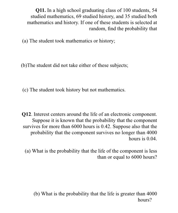 Solved Q1. List the elements of each of the following sample | Chegg.com